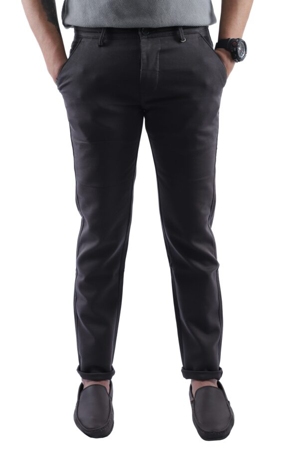 Cotton Knitting Stretchable Dark Gray