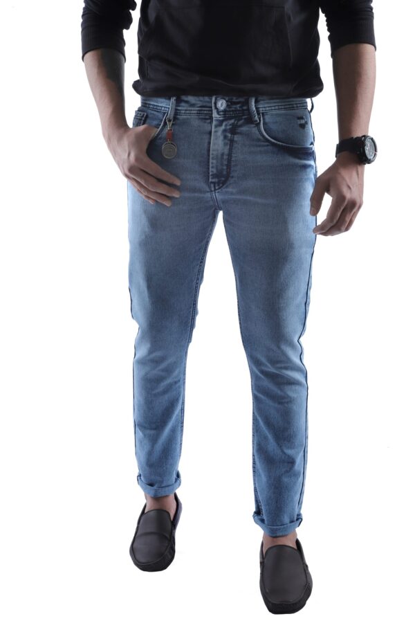 Denim Knitted Lycra-Sky Blue