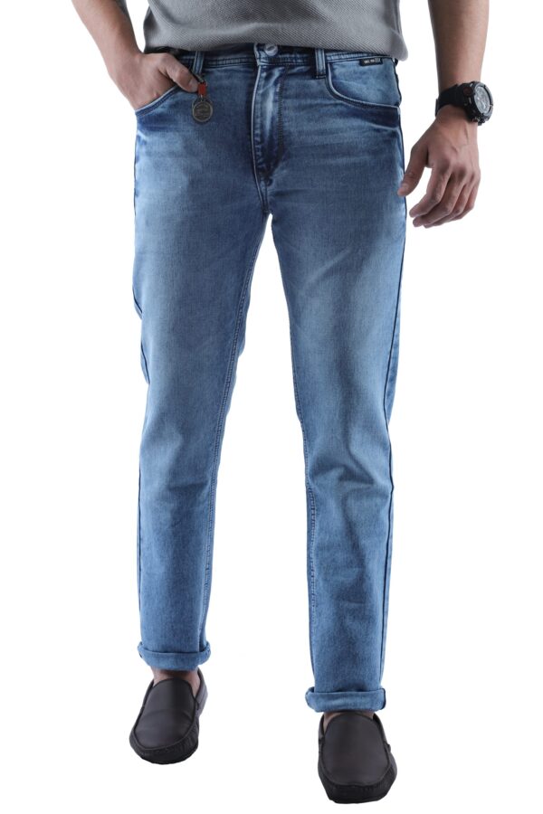 Denim Knitted Lycra-Sky Blue new